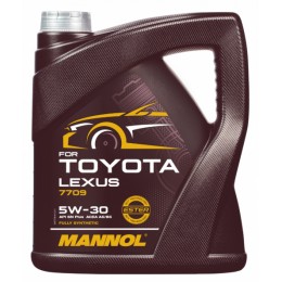 4Л - 5W30 MANNOL for Toyota Lexus Синтетическое масло A5 B5 7709